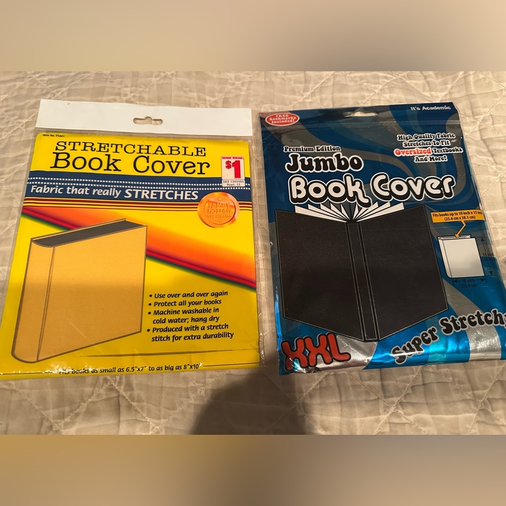 Stretchable Book Covers - Yellow and Black